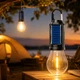 Аккумуляторный кемпинговый фонарь с крючком и USB/Лампа для кемпинга с солнечной панелью - изображение 5