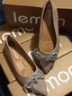 Жіночі балетки з бантиком зі стразами Lemon 36 бежеві - зображення 3