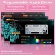 Клавиатура Беспроводная AULA S75 PRO Pink Gradient Игровая Механическая. 2.4G/Bluetooth/Кабель. c Экранчиком. RGB Подсветка. Аккумулятор 4000mAh. Star Vector Linear Switch - изображение 7