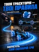 Трюковая машинка-перевертыш с двумя пультами управления для детей синя с аккумулятором для активных игр 28х13,5х8 см - изображение 8