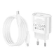 Зарядний пристрій Hoco C109A Fighter 20W Type-C + Type-C to Lightning Cable White (6942007656665) - изображение 2