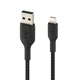 Кабель Belkin USB-A - Lightning BRAIDED Black 1m (CAA002BT1MBK) - изображение 4