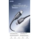 Кабель REMAX Phantom aluminum alloy light fast charging braided data cable 1.2M CB01(C-C) (6954851235071) - изображение 3