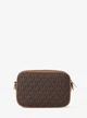 Сумка Jet Set Small Signature Logo Camera Crossbody з коричневим логотипом від Michael Kors - изображение 4