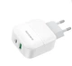 Мережевий зарядний пристрій BOROFONE BA46A Premium PD + QC3.0 18W White - изображение 1