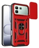 Чехол Camshield c кольцом-подставкой на Infinix Note 60 (X6879) / red - изображение 1