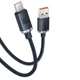 Кабель Baseus Crystal Shine Series CAJY000501 USB-A USB Type-C 100W, 2 м, чорний - зображення 5