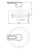Змішувач для душу вбудований HAIBA HANSBERG 003 (INNER) (Колір хром) (HB0177) - изображение 2