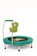 Комнатный детский батут Froggy Jump 90 см (бирюзовый) с ручкой (Лягушка) - изображение 5