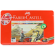 Набор цветных карандашей Faber-Castell Classic Knight на масляной основе, 48 цветов, карандаши для рисования, цветные карандаши, 115848, красная жестяная коробка, для эскизов и художественных зарисовок. - изображение 8
