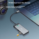Розширювальна док-станція Chuanyu Type-C, конвертер USB-C на HDMI, розгалужувач SD/TF, сумісний з Huawei Apple MacBook 7, HDMI+PD, швидка зарядка+USB/C*3 - изображение 8