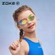 Очки для плавания детские зеркальные ZOKE 622501211-15, зелено-оранжевые - изображение 6