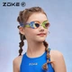 Очки для плавания детские зеркальные ZOKE 622501211-15, зелено-оранжевые - изображение 7