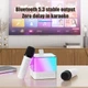 Портативная Bluetooth колонка караоке K18 с микрофонами с RGB подсветкой, speaker с FM USB TF AUX - изображение 5