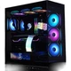 Корпус для комп'ютера SAMA Dabingjie чорного кольору, формату ATX, для настільного ПК, подвійні скляні панелі/знімні стійки/два роз'єми U3+Type-C/підтримка материнських плат із заднім монтажем, водяне охолодження 360 мм - изображение 1