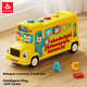 Дитяча іграшкова машинка HUILE TOYS, автобус з літерами, іграшка для хлопчиків та дівчаток, подарунок на день народження для дітей 1-3 років - зображення 10