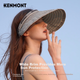Сонячний капелюх Kenmont із захистом від ультрафіолету для жінок, весняно-літня спортивна бейсболка, модний капелюх із козирком для стрункості обличчя km-3869 - изображение 7
