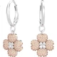 Сережки-гвоздики SWAROVSKI Latisha Lucky з чотирилистою конюшиною, подарунок на день народження для жінок, День богині, 5636485 - изображение 1