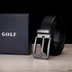 Шкіряний ремінь GOLF із пряжкою для чоловіків, двосторонній пояс з коров'ячої шкіри, стійкий до зносу, для чоловіків середнього та молодого віку, подарунковий набір, подарунок для батька - изображение 7