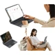 Новая клавиатура BOW Hangshi HA354 2025 Magic Keyboard для iPad 9-го поколения, совместимая с Apple Air 5/4, магнитный защитный чехол, встроенная пятиуровневая подсветка, черная. - изображение 1