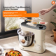 ACA Chef Machine and Dough Mixer Home Use 6.5L Full Automatic Kneading All-in-One Machine Egg Beater Pasta Maker Meat Grinder Sausage Stuffer Cooking Machine Membrane Master ASM-A3 - зображення 5