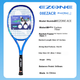 Тенісна ракетка YONEX, повністю з вуглецевого волокна, Competition Offensive, 8-го покоління EZONE ACE Royal Blue G1, попередньо натягнута, 260 грамів - изображение 5