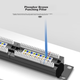Патч-панель SK-LINK 19" 1U 24 порта Cat 6 UTP с организатором (SK-P6-24) - изображение 6