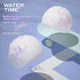 WATERTIME / Shuichuan Женская силиконовая водонепроницаемая шапочка для плавания с длинными волосами, с широкими ушами, не сдавливает, бережно относится к волосам, угольно-черная - изображение 7