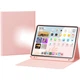 Защитный чехол BOW Hangshi HC018 для iPad 2019/20, совместим с планшетами 10,2 дюйма, подходит для Apple Air 4/5, съемный магнитный чехол с держателем для стилуса, розовый цвет «вишневый цветок». - изображение 1