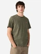 Футболка бавовняна довга чоловіча Levi`s Ss Original Hm Tee Max Stripe 56605-0314 XL Хакі (5401235287467) - зображення 1