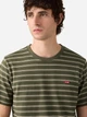 Футболка бавовняна довга чоловіча Levi`s Ss Original Hm Tee Max Stripe 56605-0314 L Хакі (5401235287443) - зображення 2