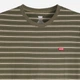 Футболка бавовняна довга чоловіча Levi`s Ss Original Hm Tee Max Stripe 56605-0314 L Хакі (5401235287443) - зображення 3