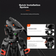 Штатив COMAN KX3838 профессиональный с гидроголовкой, для съемки - изображение 3