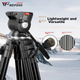 Штатив Weifeng WF-777 для камеры с гидравлической головкой, 1.9м, для съемок - изображение 2