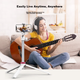 Штатив Ulanzi MT-44 з Bluetooth-пультом та тримачем для телефона, білий - зображення 3
