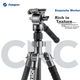 Видеоштатив Fotopro X-4CN VIDEO с гидравлической головкой, регулируемым моноподом и карбоновым креплением для фото- и видеосъемки, серебристый. - изображение 2