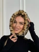 Женский капор Mink Leo меховой леопардовый черный - изображение 4