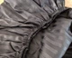 Простынь на резинке LARA сатин-страйп LUX black d13182 160х200х25 - изображение 4