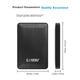 Диск жесткий портативный KESU K1 500ГБ USB 3.0 с шифрованием черный - изображение 6