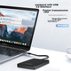 Зовнішній жорсткий диск Newsmy 1 ТБ, механічний, Xingyun Plastic Series, USB 3.0, 2,5 дюйма, зоряно-чорний, масивне сховище, резервне копіювання фото та відео, резервне копіювання офісних даних - изображение 3