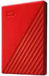 Жесткий диск Western Digital My Passport 1 ТБ USB 3.0 внешний 2.5 дюйма, красный - изображение 1