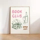 Постер «Book Club Open 24-7» бумажный бежевый - изображение 2