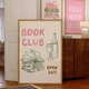 Постер «Book Club Open 24-7» бумажный бежевый - изображение 7