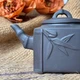 Квадратный чайник для заваривания чая из исинской глины 450 мл черный - изображение 3
