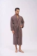 Халат Nusa 120116739 3XL Велюр Коричневий - изображение 4