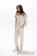 Джоггеры женские утепленные Cotton Fleece German Volf 25167 XL Светло-бежевые - изображение 2