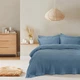 Покривало Lotus Home 120117426 240*260 см Бавовна + бамбук Синій - изображение 2