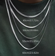 Ланцюжок з гіпоалрегенної нержавіючої сталі Flat Snake Chain, прикраса на шию для чоловіків та жінок - зображення 5