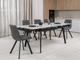 Розкладний керамічний обідній стіл TM-98 білий мармур / чорний - изображение 1
