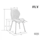 Стілець кухонний FLY (Флай) капучино м'який на чорному металевому каркасі - изображение 6